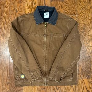 Zara DNWR Workwear Work Jacket Insulated Men’s Large Brown